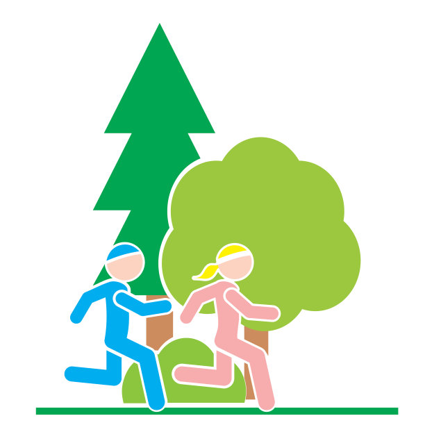 健身跑步的森林图片下载