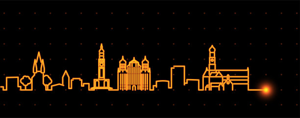 奥格斯堡光条纹轮廓线图片下载