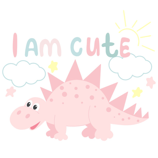 有恐龙和手的婴儿贺卡图片下载