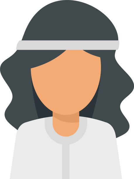 催眠女人图标扁平孤立图片下载