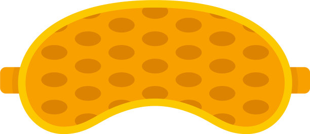 眼睡面膜图标平隔离图片下载