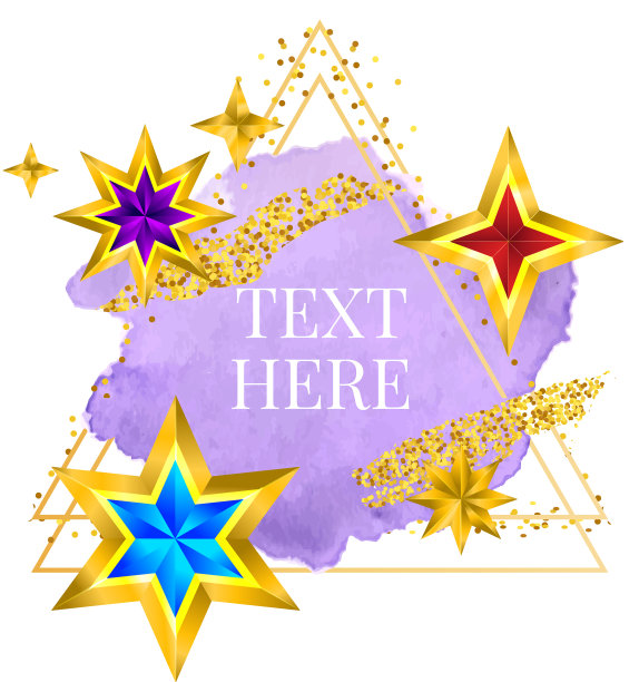 金画框油漆手绘笔触图片下载