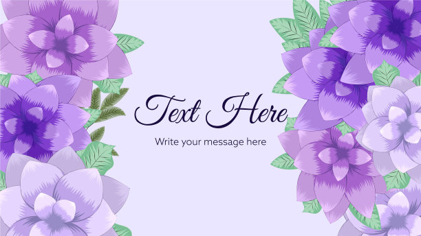 花卉盛开的背景模板与花卉图片下载