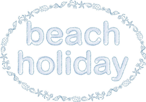 从海洋动物到海滩度假的形象图片下载