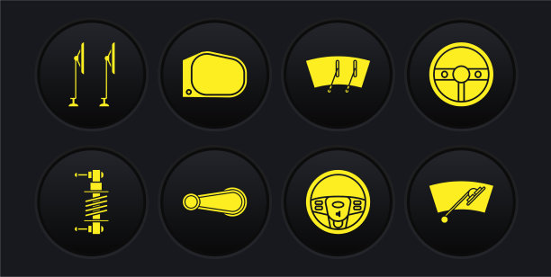 设置减震器方向盘车门图片下载