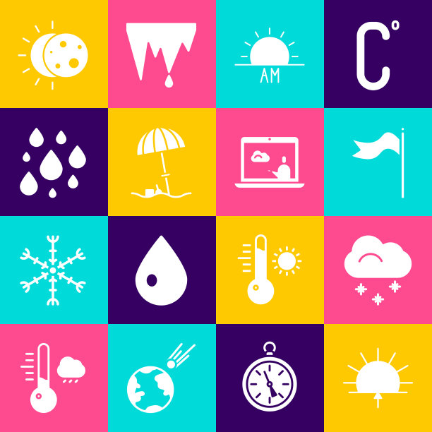 集日出云与雪气象学风向袋图片下载