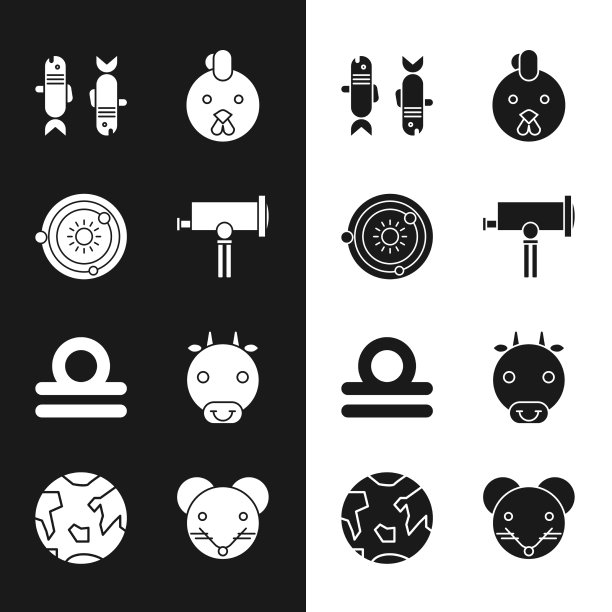 设置望远镜太阳系双鱼座黄道带图片下载