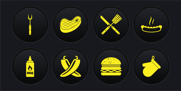 设置番茄酱瓶热狗三明治交叉热图片下载