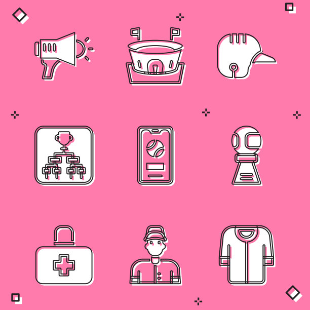 设置扩音器棒球头盔图片下载