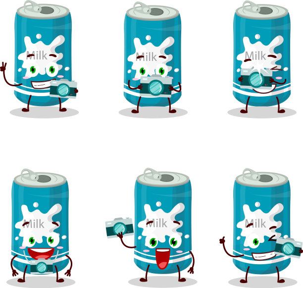 摄影师专业用牛奶罐表情符号图片下载