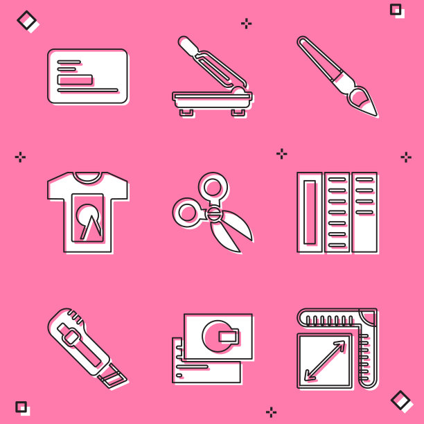 集名片切纸刷漆图片下载