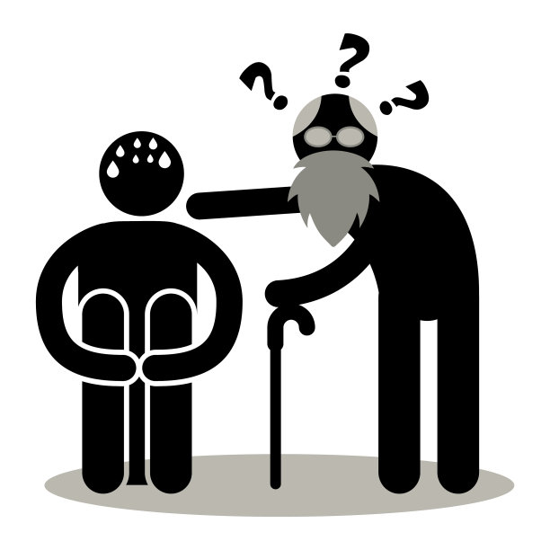 老年恐惧症害怕年老或年老图片下载