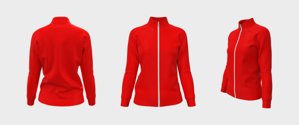女式运动夹克模型图片下载