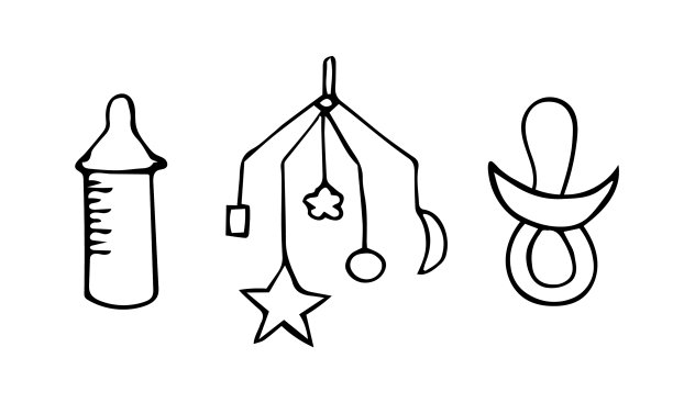 给孩子们喂玩具拨浪鼓图片下载