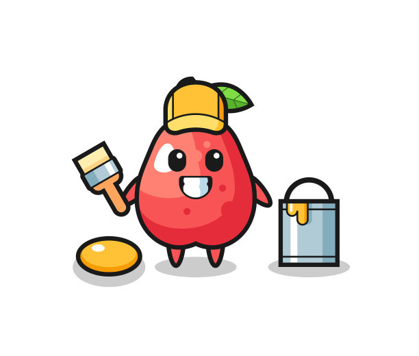 性格水苹果作为一个画家图片下载