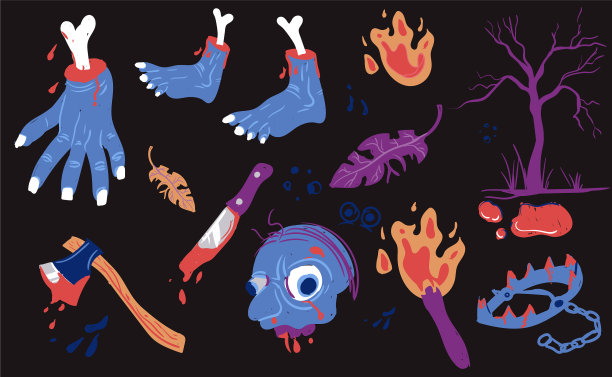 恐怖涂鸦集图片下载