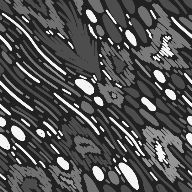 黑色无缝背景与灰色和白色的条纹和斑点图片下载