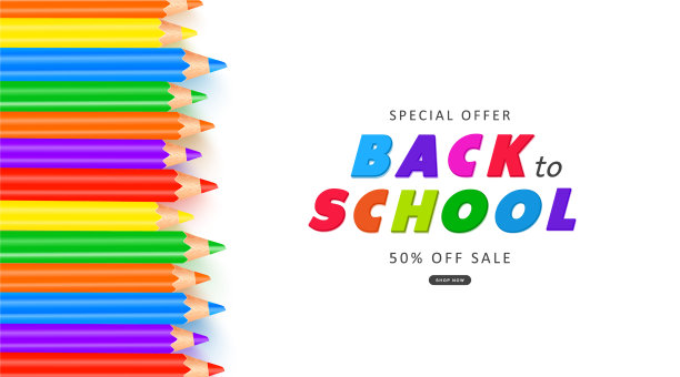 返校特价促销广告图片下载