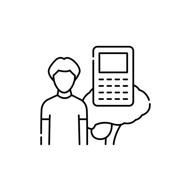 心算儿童色线图标。孩子们学习。图片下载