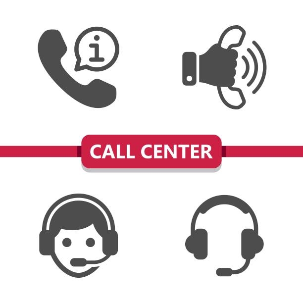 呼叫中心-客户支持-客户服务图标图片下载