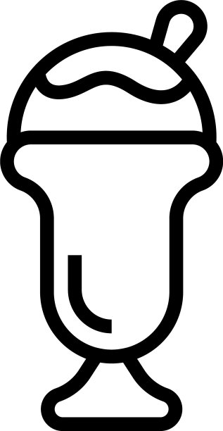 冰棒冰淇淋图标勾勒冷冰图片下载