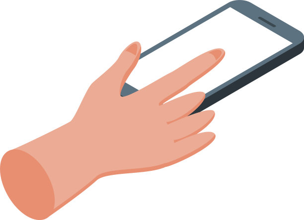 触摸智能手机图标等距手机图片下载