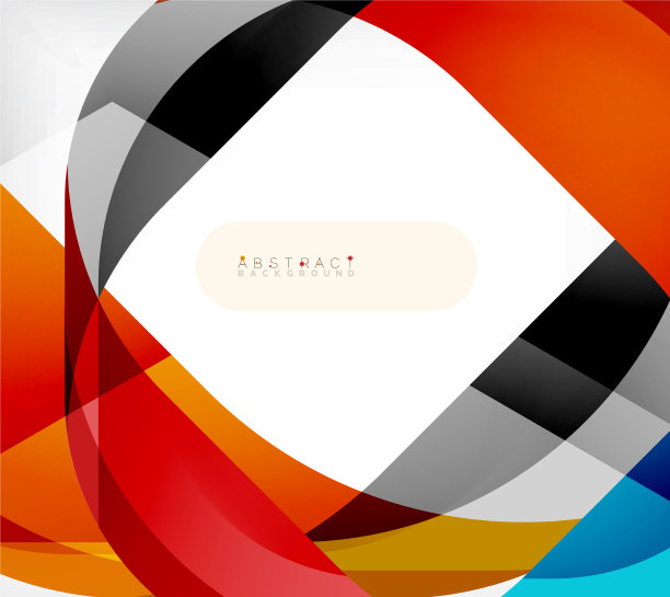 抽象的带有重叠波的正方形形状图片下载