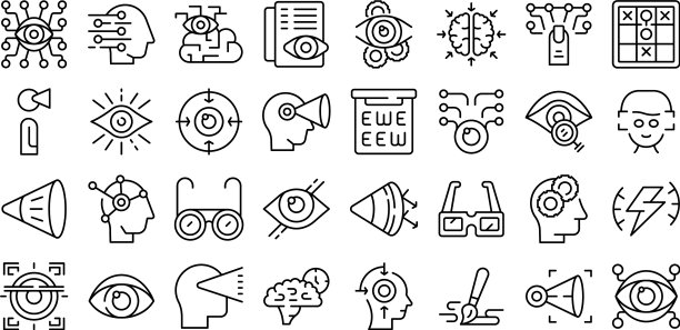 视觉感知图标设置轮廓未来图片下载