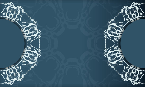 优雅奢华的蓝色背景设计图片下载