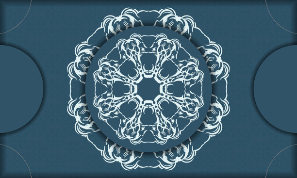 优雅奢华的蓝色背景设计图片下载