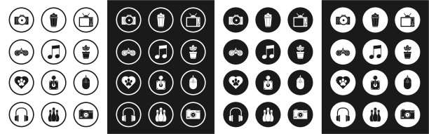 设定电视音乐音符音调手柄照片图片下载