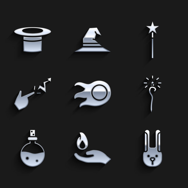 放火球手握火兔耳朵图片下载