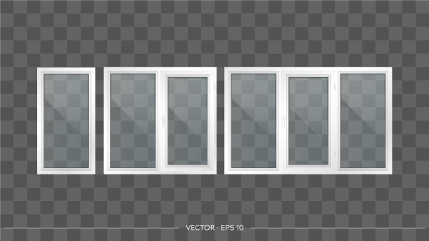 设置金属塑料透明窗图片下载