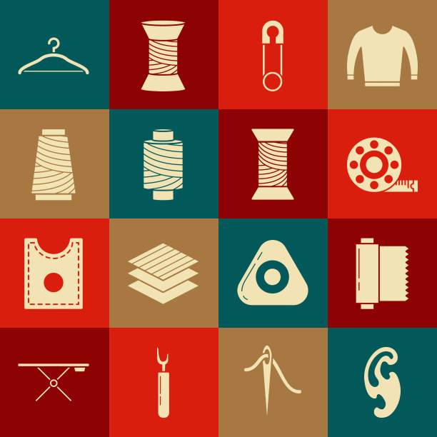 设置法国曲线纺织面料卷胶带图片下载