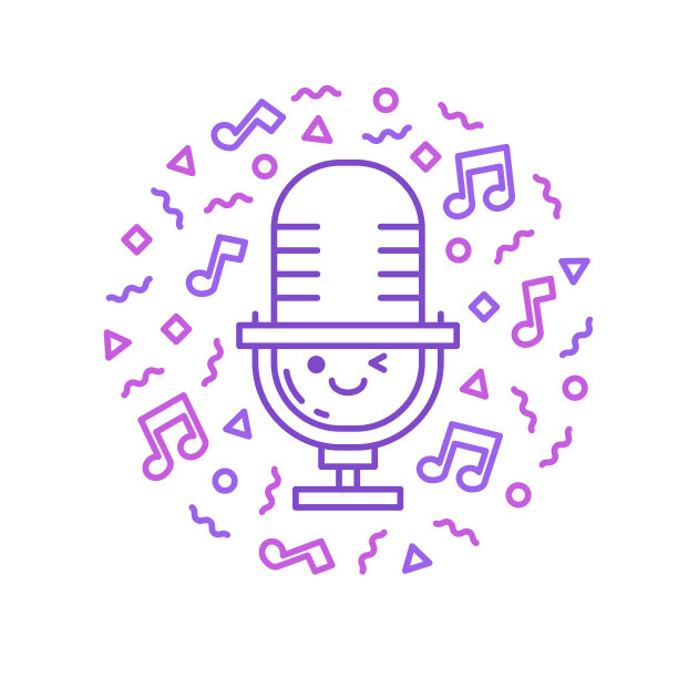 可爱的麦克风字符图片下载