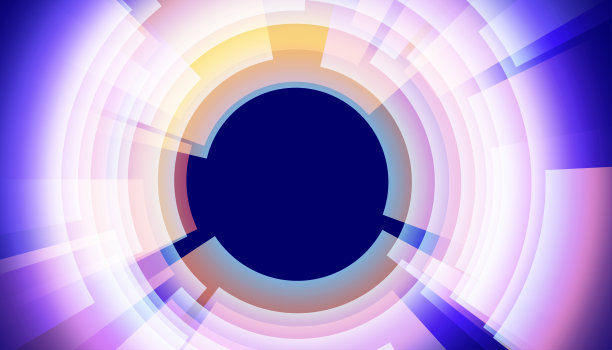 发光圈抽象背景，未来和技术概念图片下载