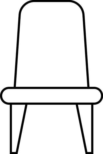 椅子轮廓图标符号符号图片下载