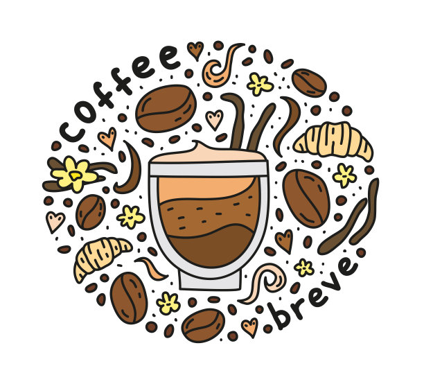 带咖啡的海报。图片下载