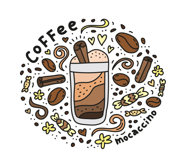 海报上有mocaccino咖啡。图片下载