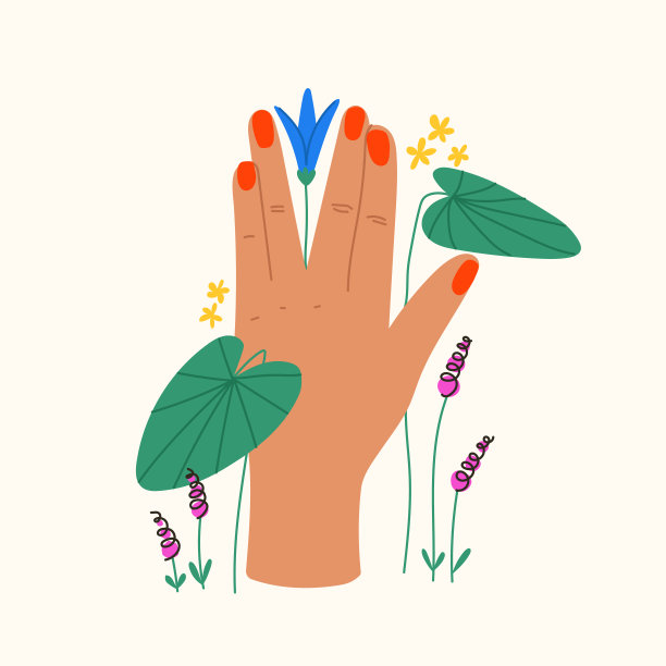 手拿睡莲图片下载