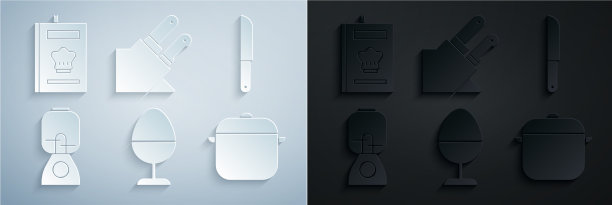 把鸡蛋放在餐刀搅拌器上图片下载