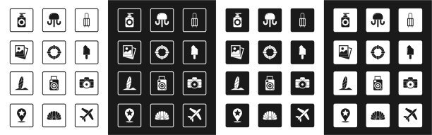 装好行李箱救生圈防晒喷雾图片下载