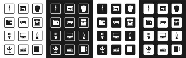 设置垃圾桶电影胶片放映机图片下载