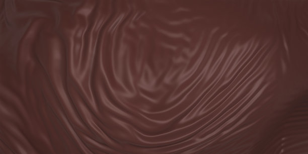 美丽的牛奶巧克力奶油，抽象的缎子巧克力波浪，3d渲染。图片下载