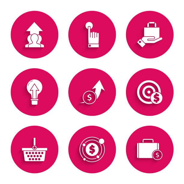 用美元设定财务增长和投币目标图片下载