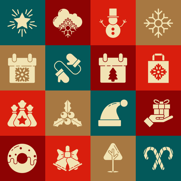 把带条纹的圣诞糖果棒放在礼品盒里图片下载