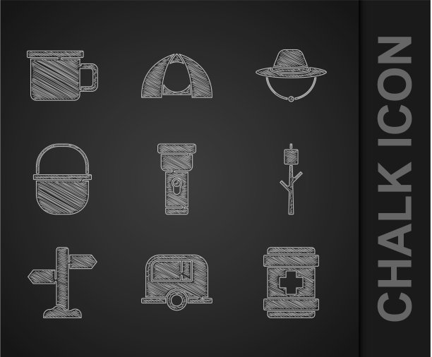 设置手电筒房车露营拖车急救箱图片下载