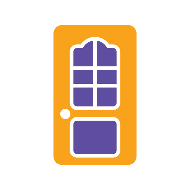 房间间门矢量图标。施工、修复图片下载