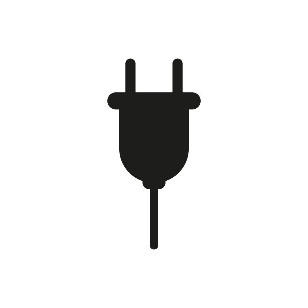 莲座状图标。 插头从电线矢量插图eps 10图片下载