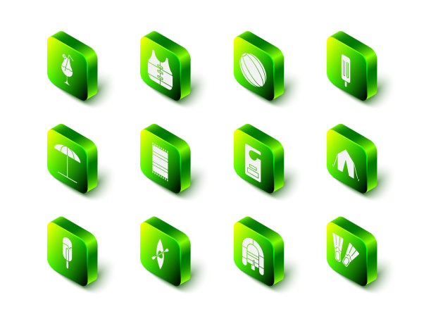 救生衣沙滩球冰淇淋游客图片下载